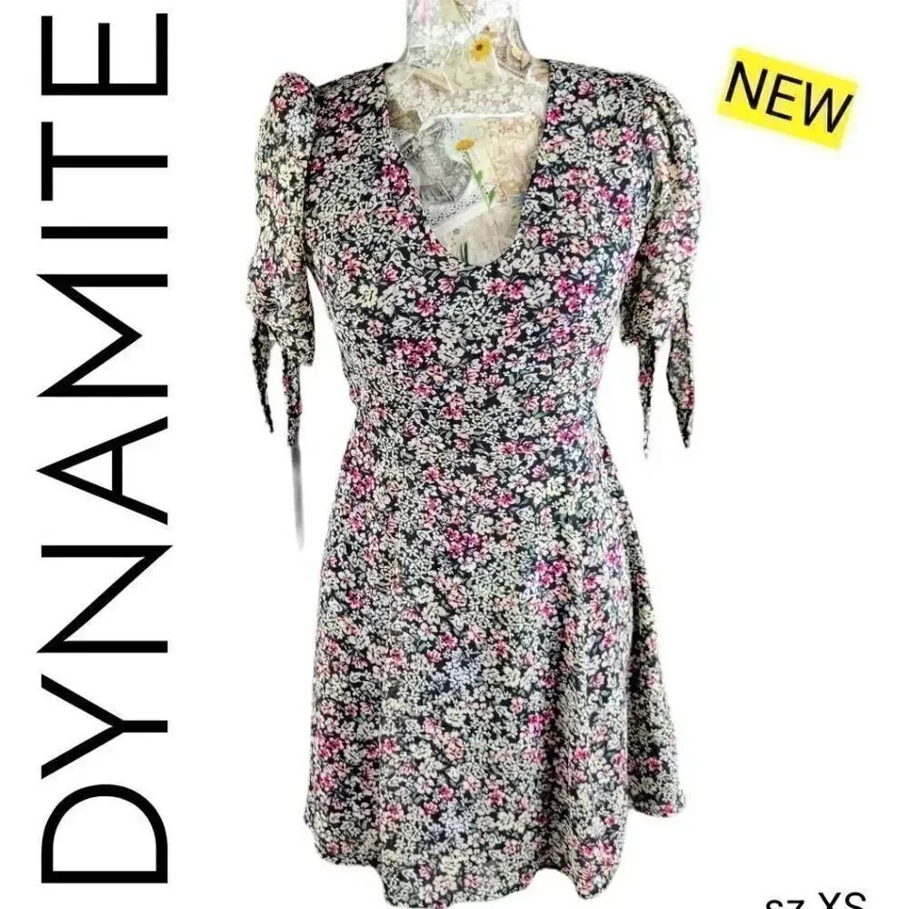 Dynamite Floral Ditsy Cottagecore Boho Short Dress NEW